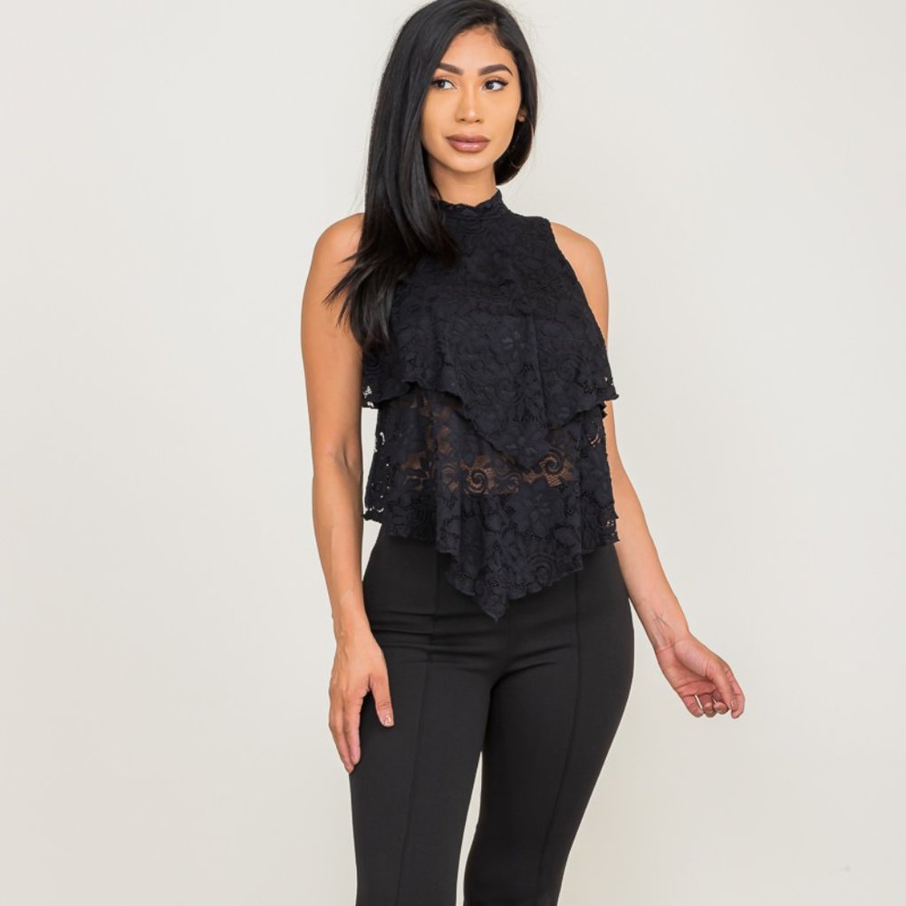 Sleeveless Lace Top (NWT)